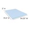 Emma and Oliver 3 Inch Gel Infused Cool Touch CertiPUR-US Certified Memory Foam Topper